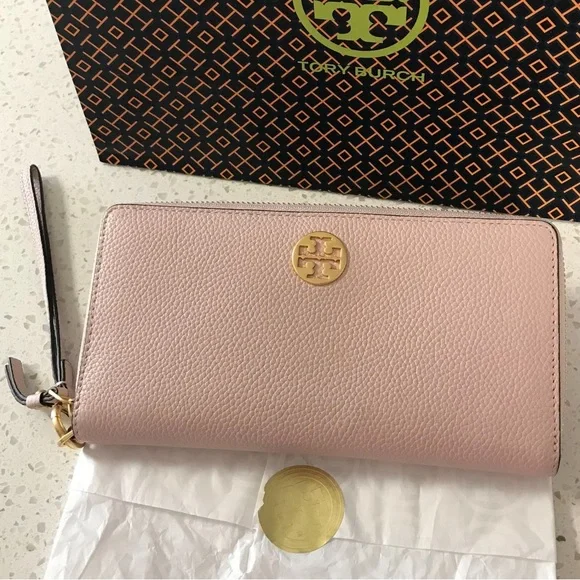 Tory Burch Pink Robinson Long Travel Wallet - Picture 2 of 14